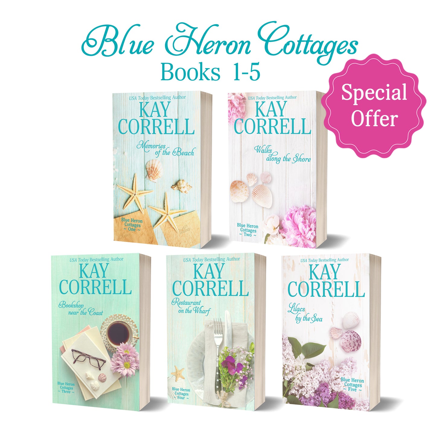 Blue Heron Cottages Books 1-5 Print Bundle (Paperbacks)