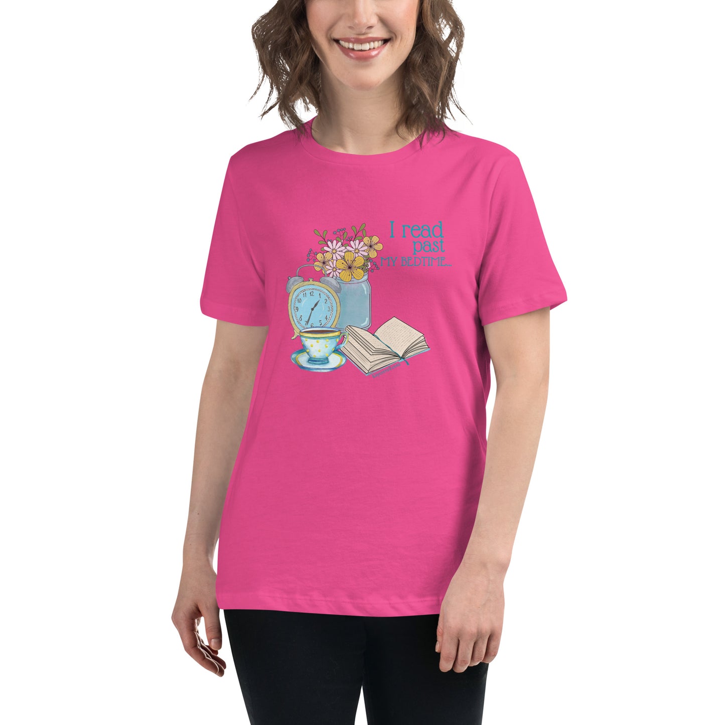 Women's Relaxed T-Shirt - I read past my bedtime