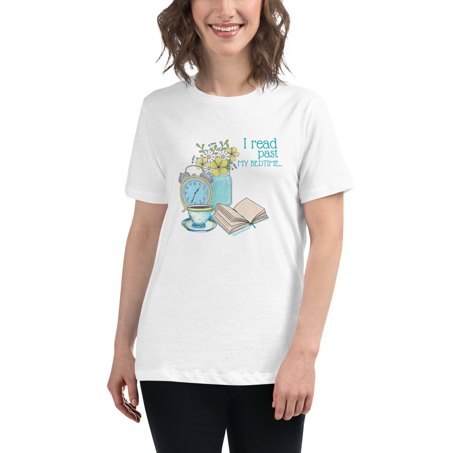 Women's Relaxed T-Shirt - I read past my bedtime